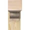 Ekena Millwork Funston Block Rough Sawn Bracket w/ Offset Brace, Douglas Fir, 8"W x 18"D x 18"H BKT0806X18X18FST05RDF - alternate 4